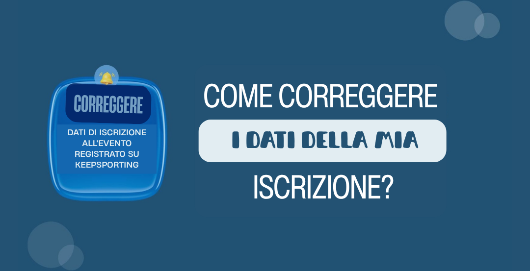Come correggere i dati della mia iscrizione?