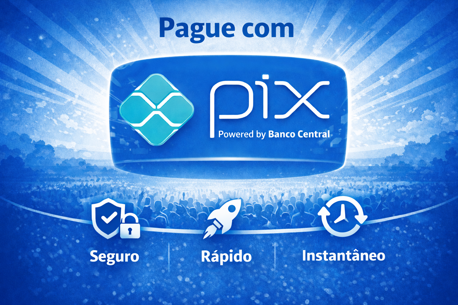 A modalidade do PIX já virou padrão nos eventos esportivos!