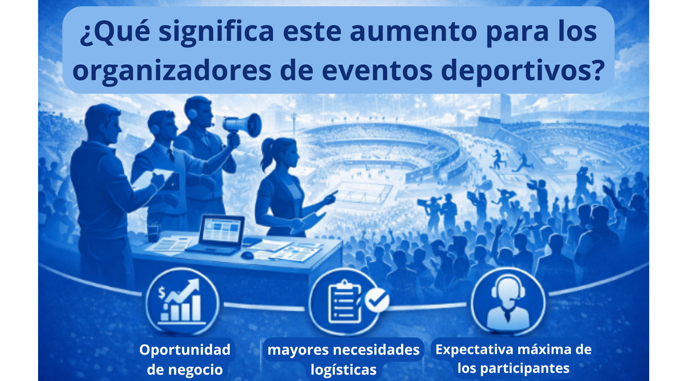¿Qué representa el aumento de la práctica deportiva para los organizadores de eventos?