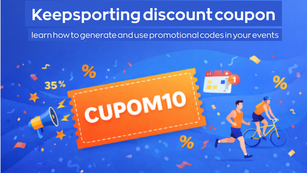 Discount Coupons on Keepsporting and how they are generated: more registrations, more engagement.